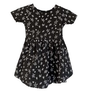 June & January Onyx w/ Snow Star twirl dress 12-18 months